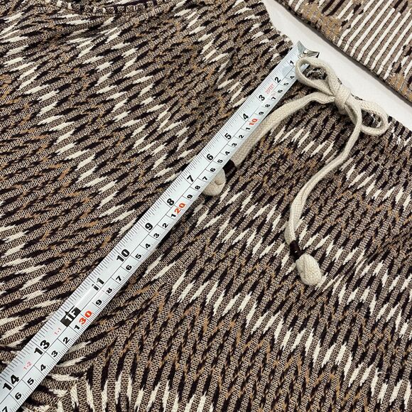 ~ Anthropologie LG P * 3pc Boho Set Bundle Top Skirt Pants-Retro Brown Black LGp - Picture 15 of 16